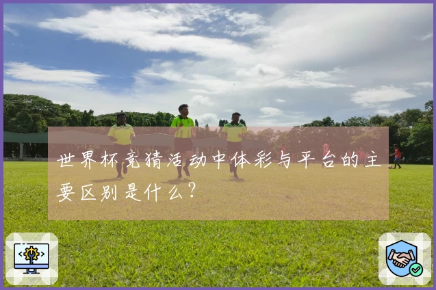 世界杯竞猜活动中体彩与平台的主要区别是什么？